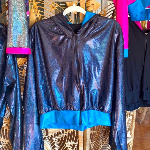 1/6 Different Kimberly Jackets by Coquetry Clothing L/XL Holographic $135 Each - Picture 8 of 17